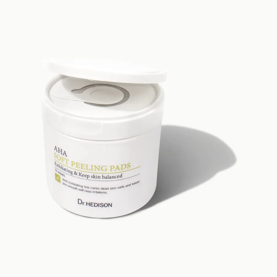 AHA Soft Peeling Pads - Çift Yüzeyli Yumuşak Arındırma Pedi - 70 Adet