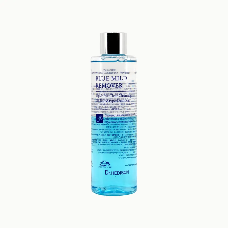 Blue Mild Remover - Yoğun göz ve dudak makyajı için iki fazlı nazik temizleyici