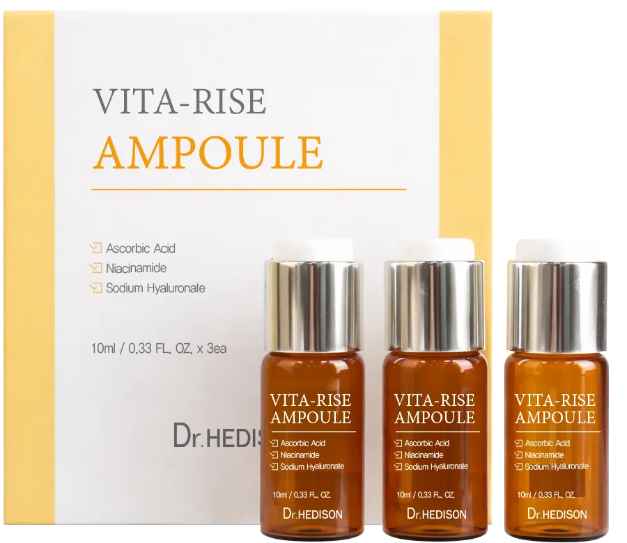 Vita Rise Ampoule %100 Saf İngiliz Menşeli C Vitamini Tozu · Taze Aktivasyon · 10 ml × 3